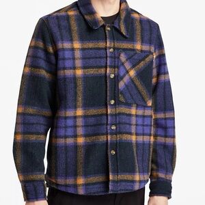 Timberland Plaid Shirt Jacket - Purple and Brown